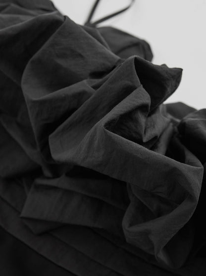 Sculptural Strapless Mini Dress in Black Women | Reiss