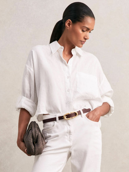 Horseshoe Belt in Burgundy Women | Reiss