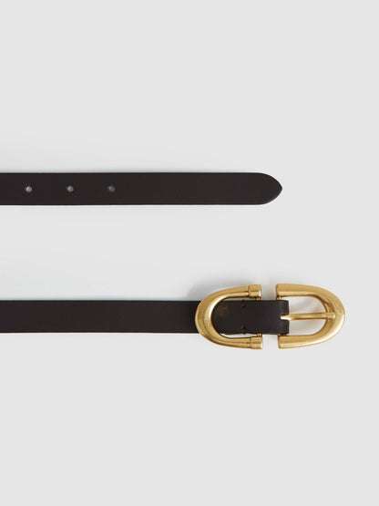 Horseshoe Belt in Chocolate Women | Reiss