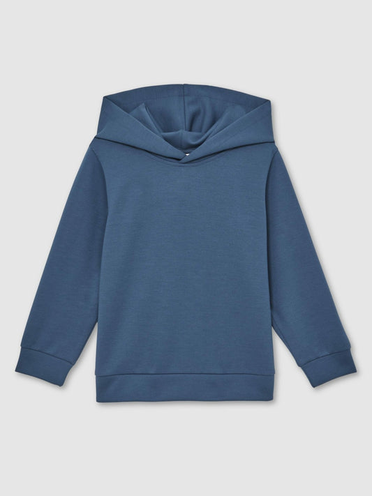 Interlock Jersey Hoodie in Ocean Blue Children & Baby | Reiss