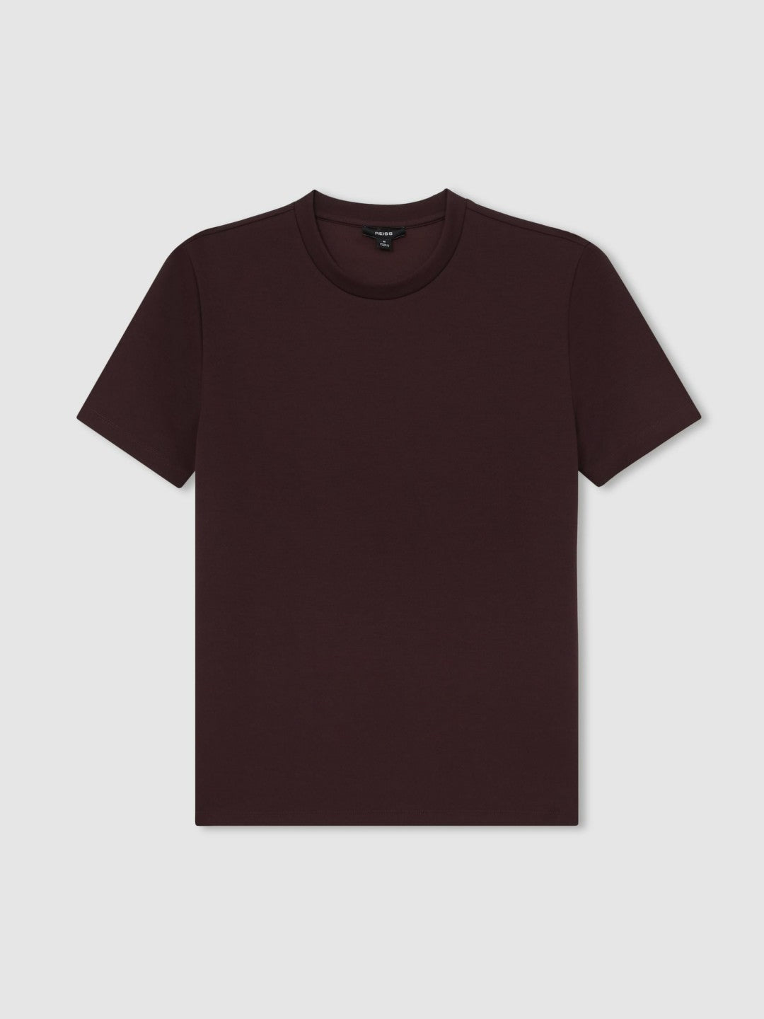 Interlock Jersey Crew Neck T-Shirt in Cherry Red Men | Reiss