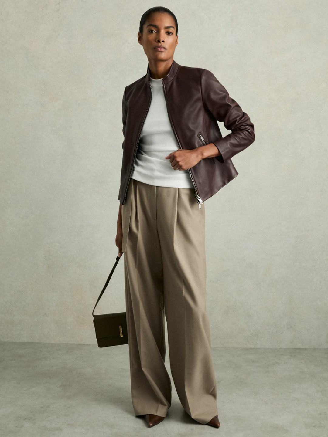 Ribbed Ruched Waist Vest in White Women | Reiss