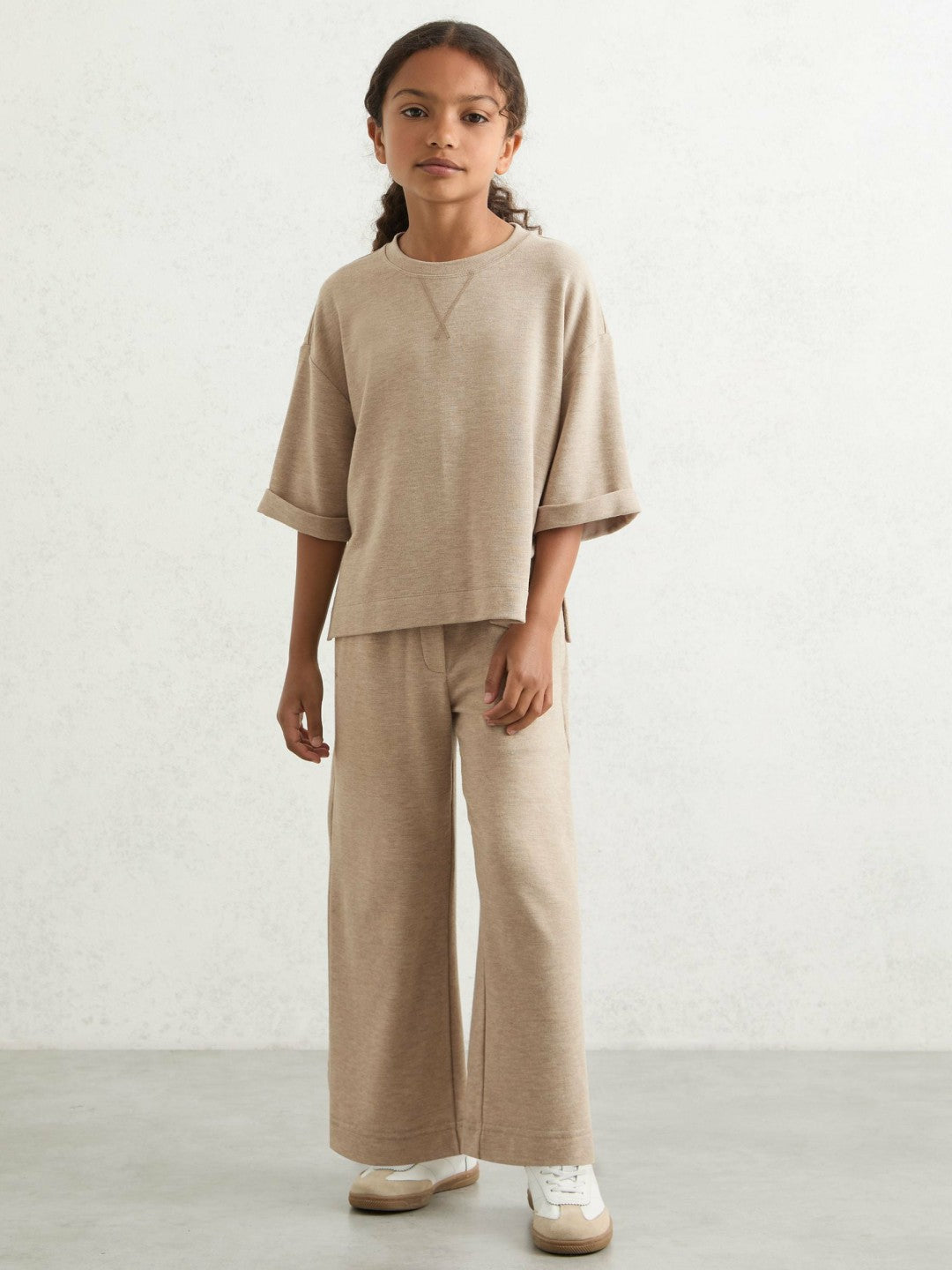13-14 yrs Top And Trousers Lounge Set in Oatmeal Children & Baby | Reiss