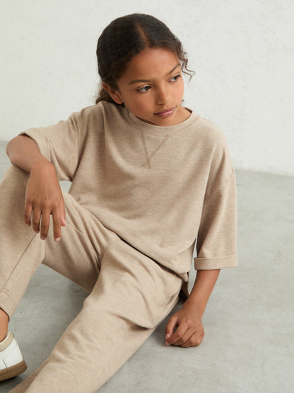 9-13 yrs Top And Trousers Lounge Set in Oatmeal Children & Baby | Reiss