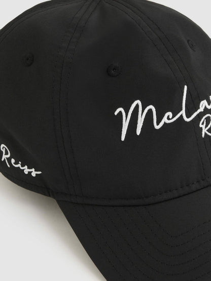 Unisex Fit McLaren Racing Logo Embroidered Cap in Black Men | Reiss
