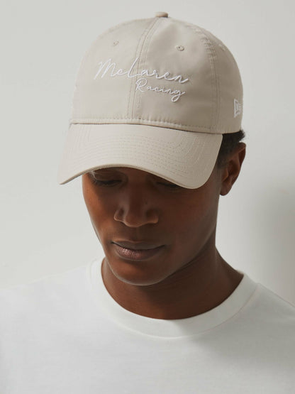 McLaren Racing Logo Embroidered Cap Unisex Fit in Stone Men | Reiss