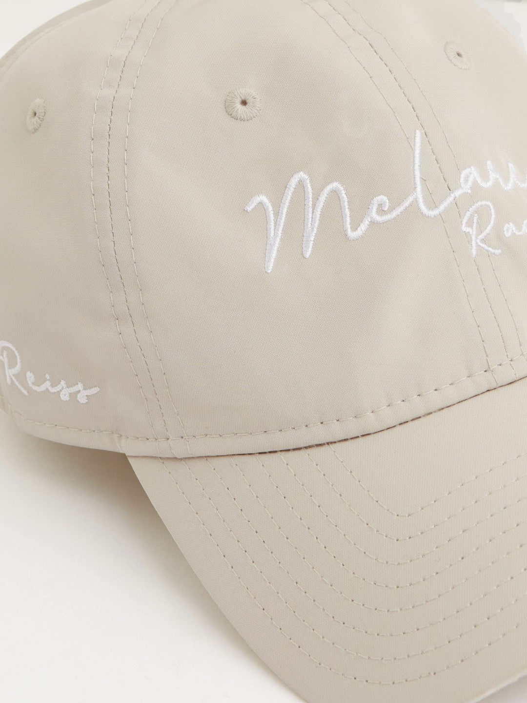 McLaren Racing Logo Embroidered Cap Unisex Fit in Stone Men | Reiss