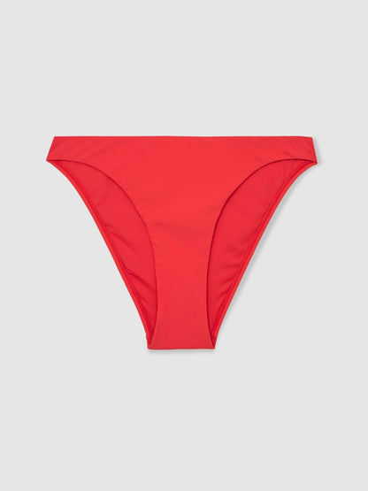 High Cut Bikini Bottoms in Coral Red Women | Reiss