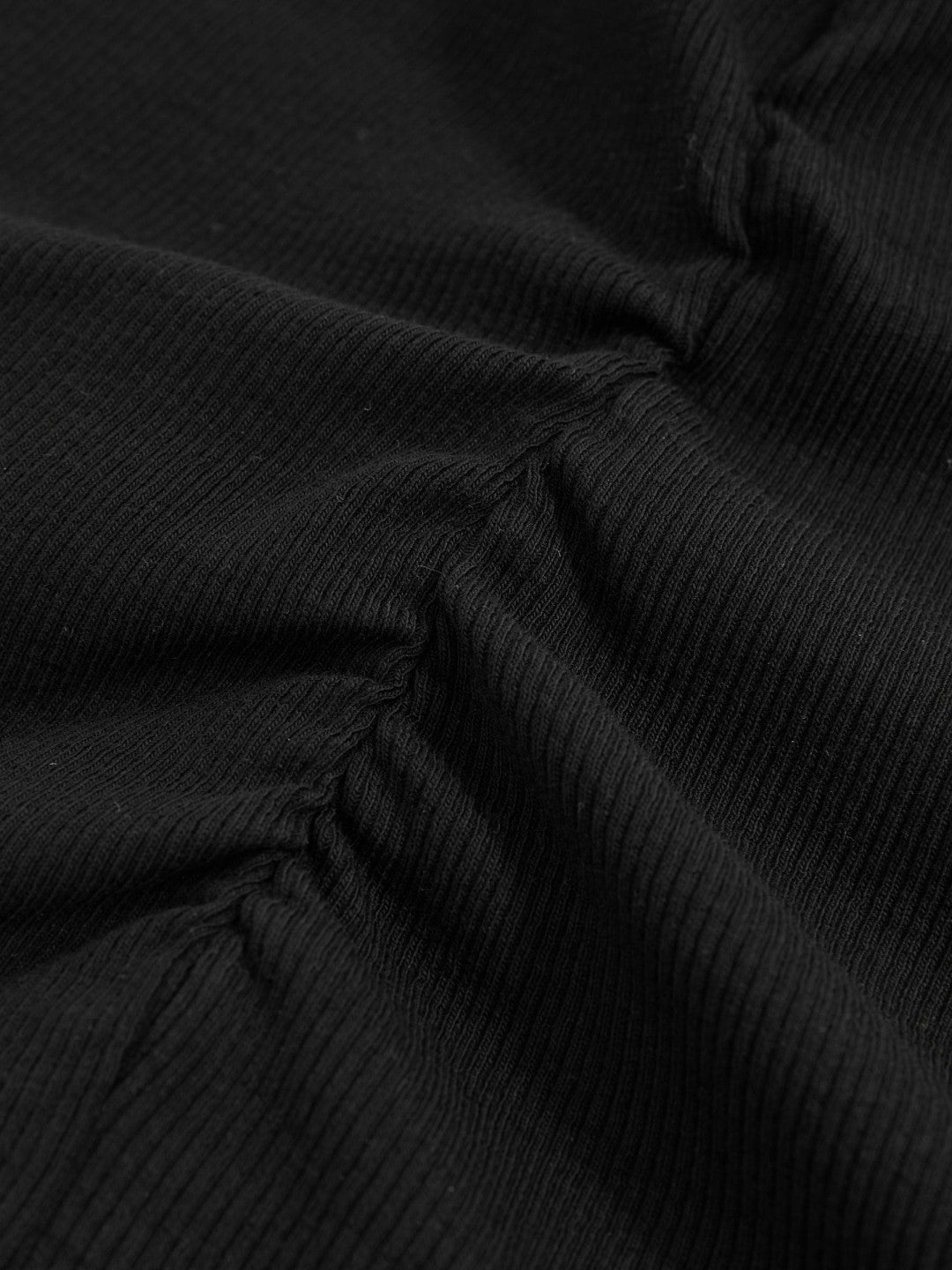 Ribbed Ruched Waist Vest in Black Women | Reiss