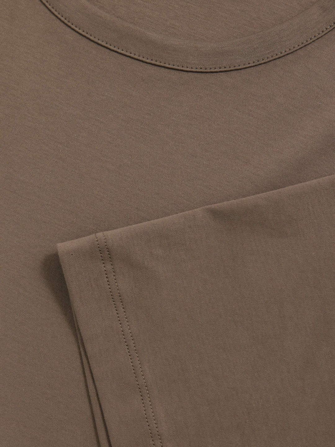 Airwater-Cotton Crew-Neck T-Shirt in Taupe Brown Men | Reiss