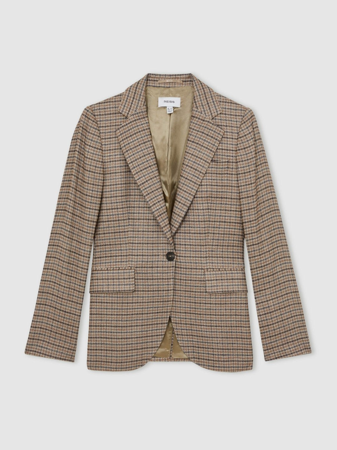 Jacket in Neutral Check Women | Reiss