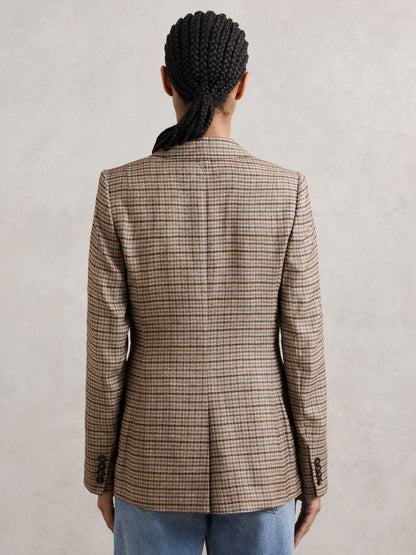 Jacket in Neutral Check Women | Reiss