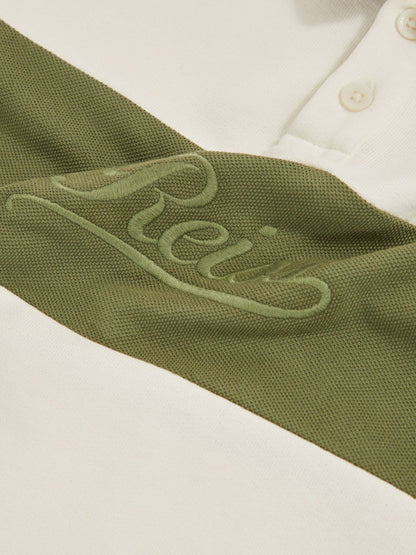 13-14 yrs Cotton Logo-Embroidery Rugby Polo Shirt in Forset Green/White Children & Baby | Reiss