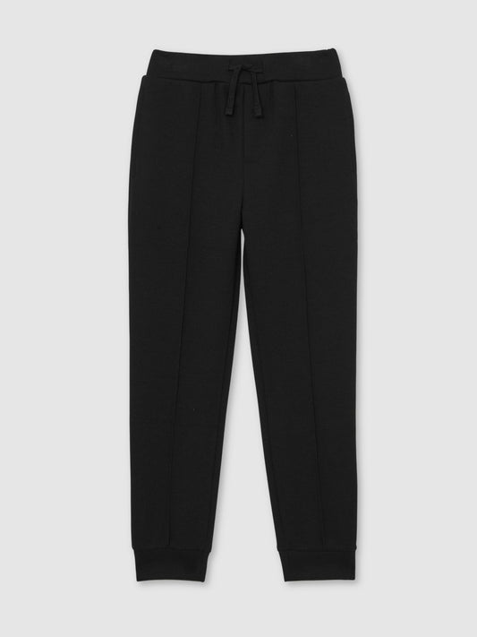 13-14 yrs Interlock Drawstring Joggers in Black Children & Baby | Reiss