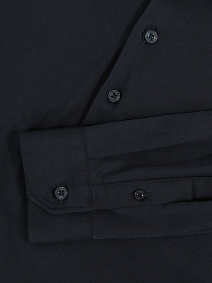 Cotton-Jersey Long Sleeve Polo Shirt in Navy Men | Reiss