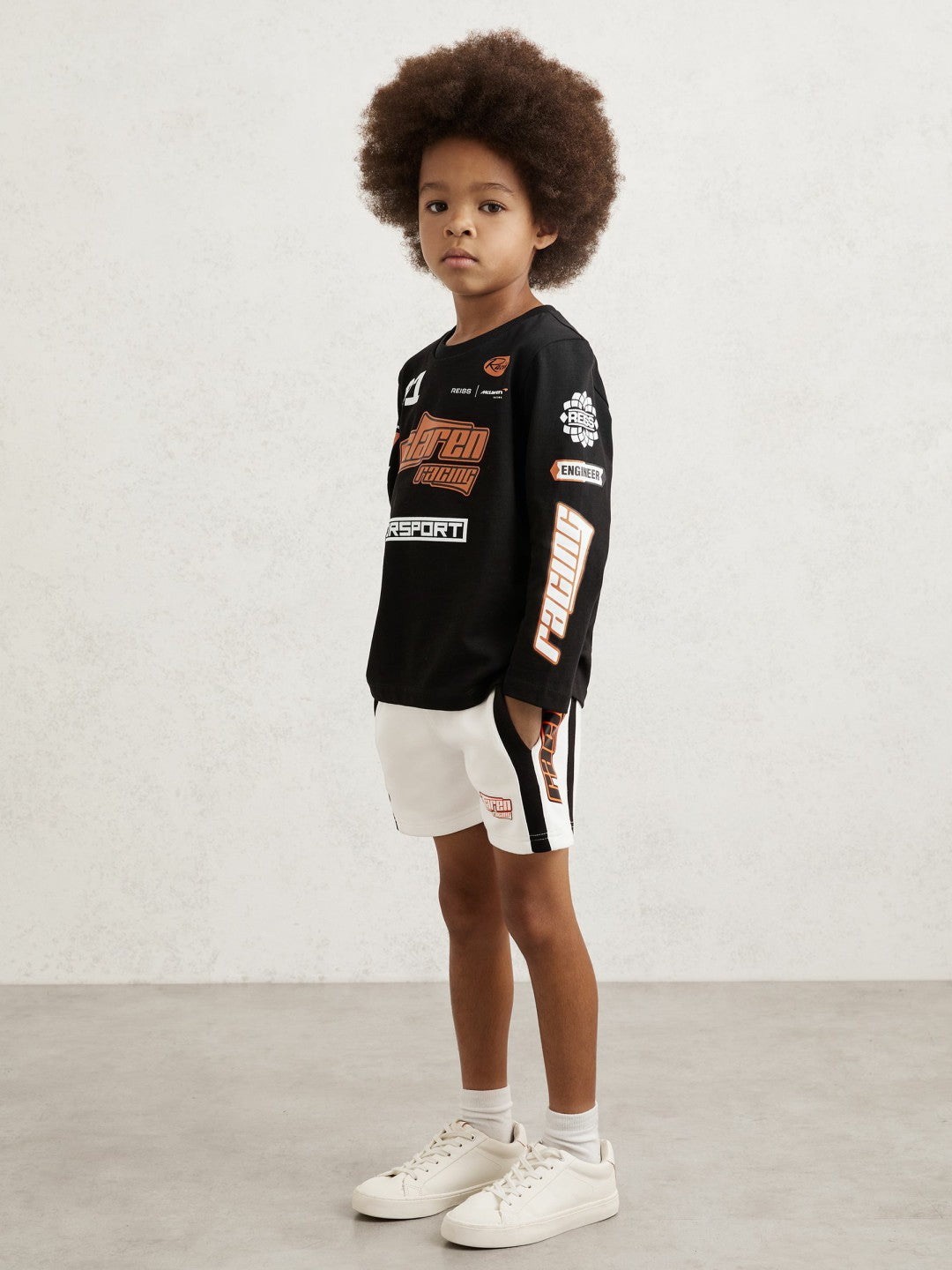 3-9 yrs McLaren F1 Team Cotton Logo T-Shirt Unisex Fit in Black Children & Baby | Reiss